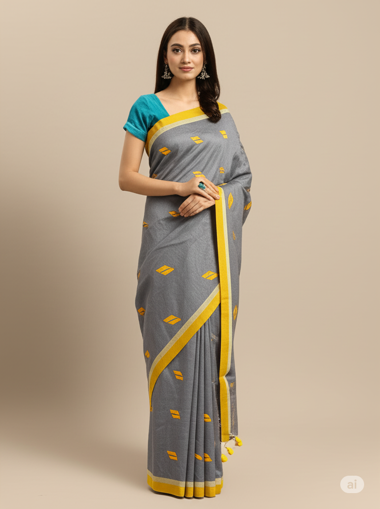 Elegant Handloom Cotton Saree
