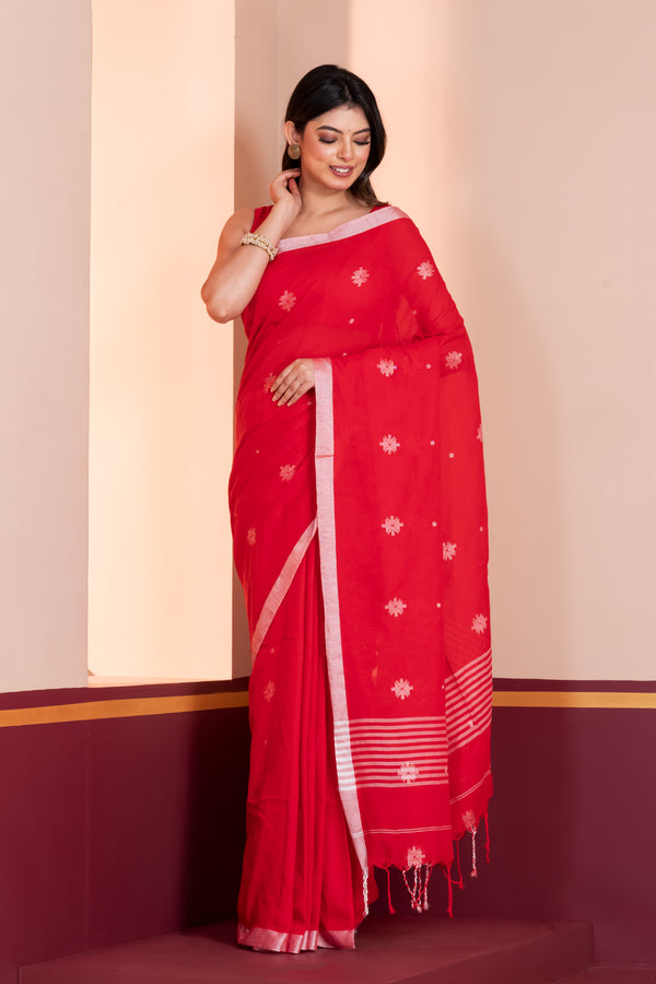 Women Pure Cotton Assam Khadi Saree