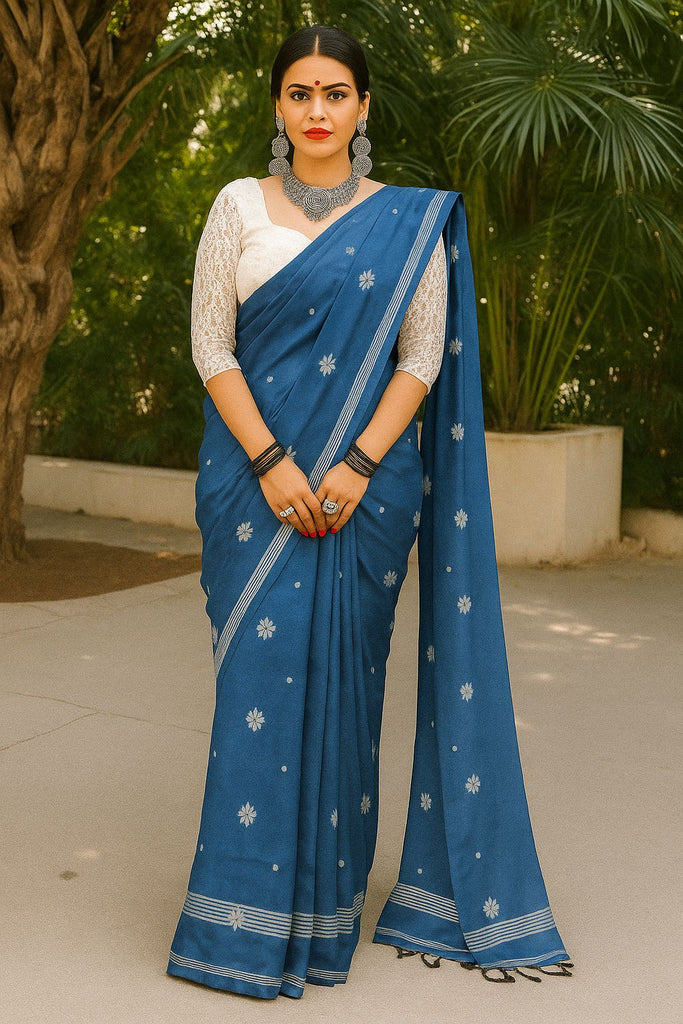 Women Pure Cotton Assam Khadi Saree
