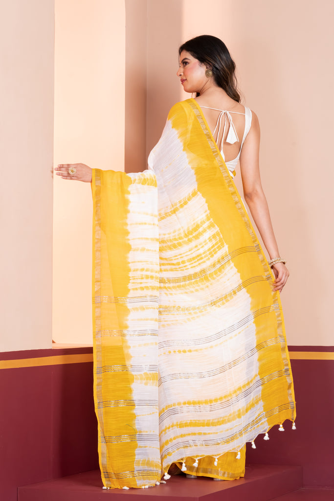 Women’s Soft Mul Cotton Saree |Tie-Dye Print | Lightweight Daily Wear