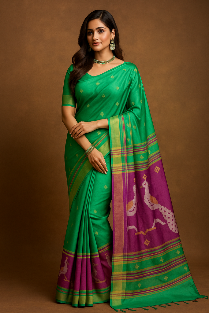 Semi Kalakshetra saree
