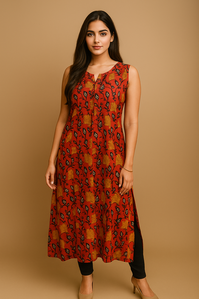 Ajrak Print Kurti