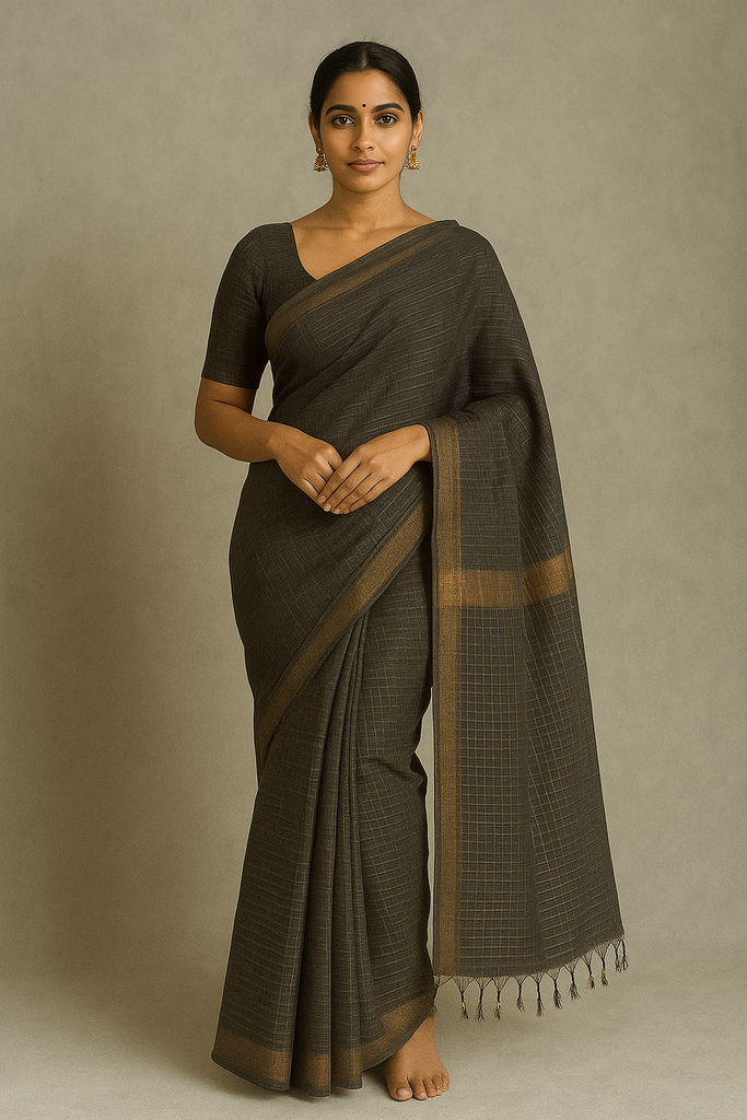 Basowara Self-Check Saree