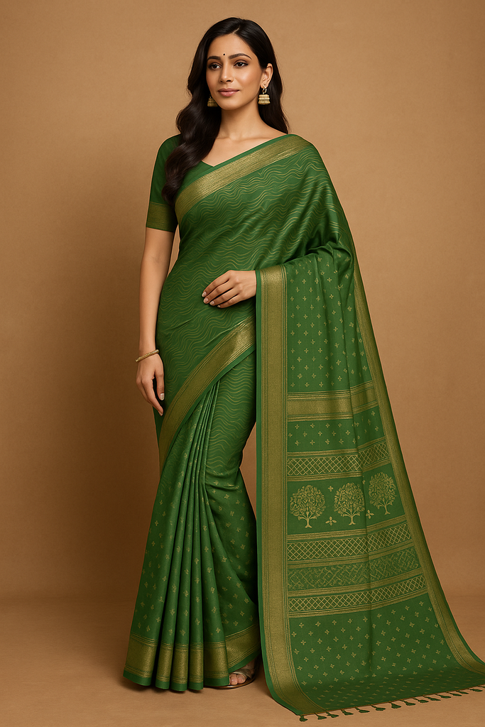 Semi Jari Tussar Saree