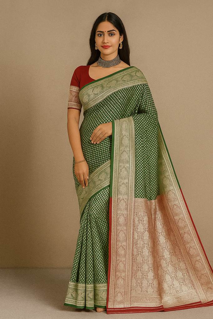 Semi Benarasi Saree